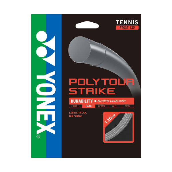 YONEX - POLY TOUR STRIKE 125 12m Set grau