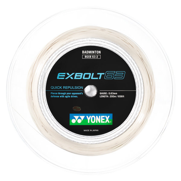 YONEX - EXBOLT 63 200m Rolle weiss