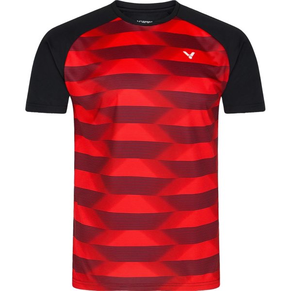 VICTOR - T-Shirt T-33102 CD Herren Teamwear 2023 schwarz/rot