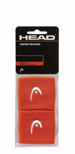 HEAD - Wristband 2.5 Schweißband 2er Pack Orange