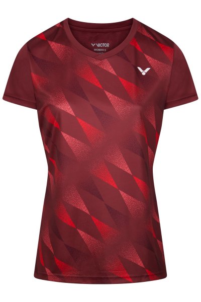 VICTOR - T-Shirt T-44102 D Damen Teamwear 2024 rot