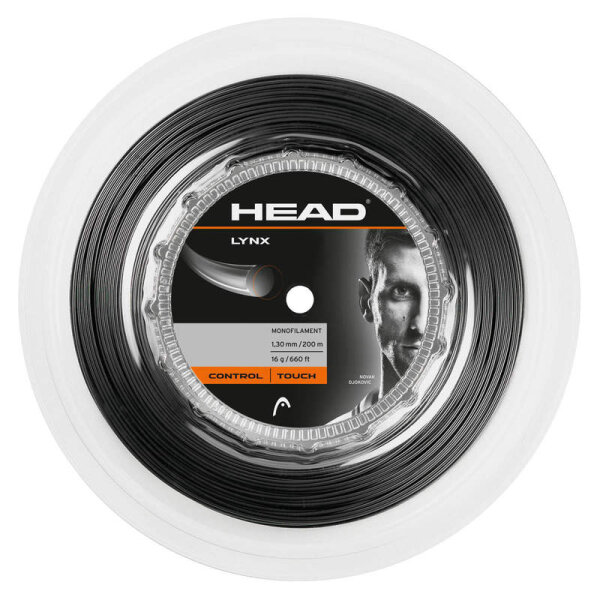 HEAD - Lynx (200M Rolle) 1,25mm Tennissaite Anthrazit