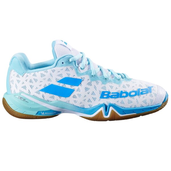 BABOLAT - Shadow Tour 4 Damen Badmintonschuh weiss/blau