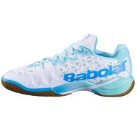 BABOLAT - Shadow Tour 4 Damen Badmintonschuh weiss/blau