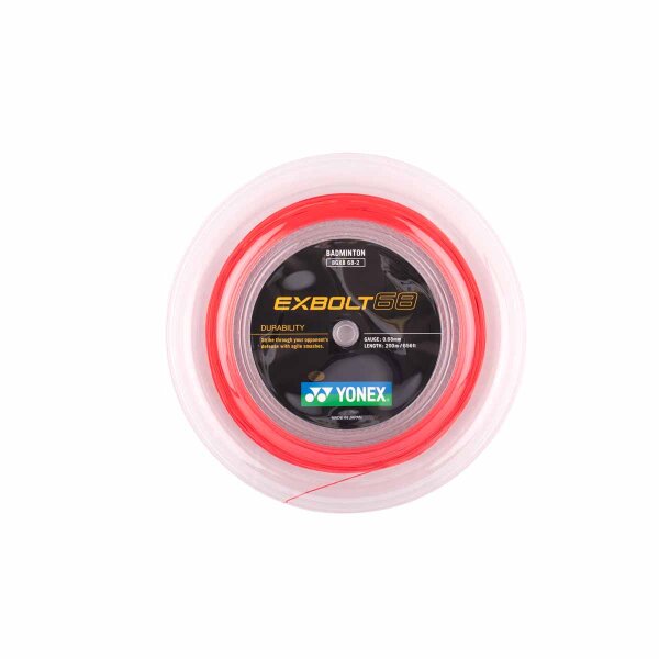 YONEX - EXBOLT 68 200m Rolle 2024er Farben flash red