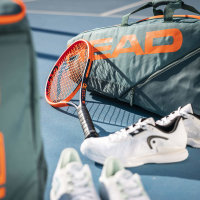 HEAD - Pro Racquet Bag L dark cyan/fluo orange