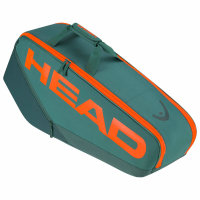 HEAD - Pro Racquet Bag L dark cyan/fluo orange