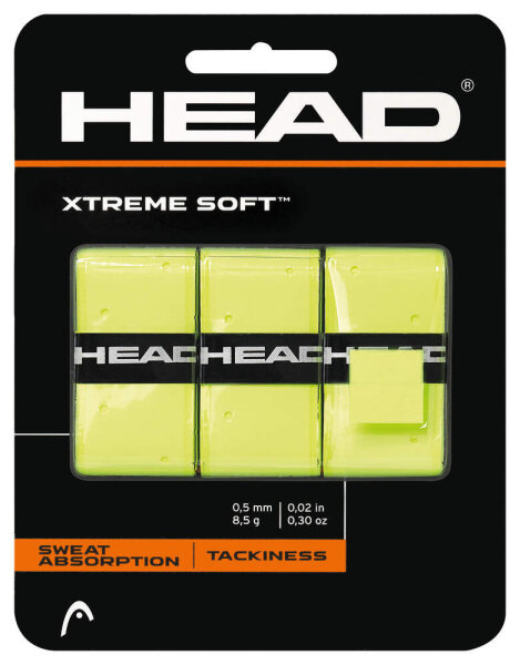 HEAD - Xtreme Soft Grip 3er Pack Overgrip gelb