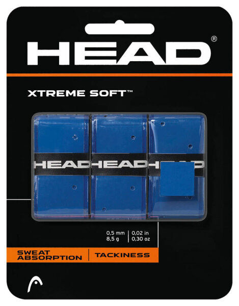 HEAD - Xtreme Soft Grip 3er Pack Overgrip blau