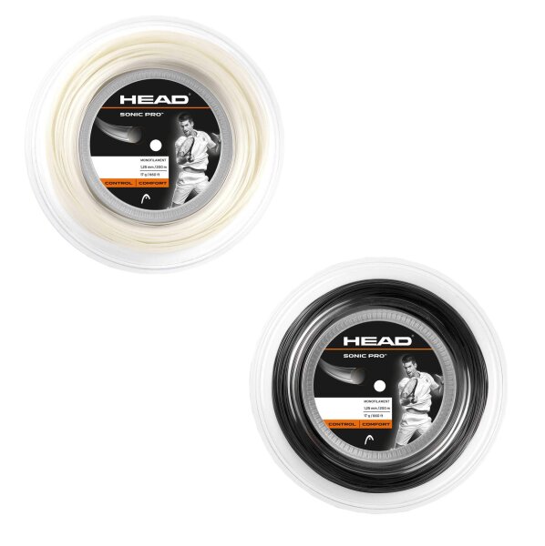 Mulinello Head Sonic Pro 17 1.25 Mm – Corda Da Tennis 200 Metri Per Raccordi Professionali