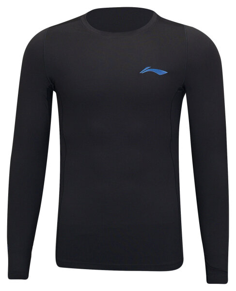 Li Ning - Unisex Base Layer Langarm Longsleeves Shirt - schwarz