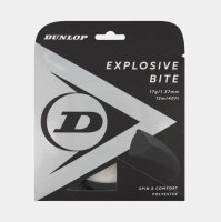 DUNLOP - EXPLOSIVE BITE 1,27mm (12m Set) schwarz Tennissaite