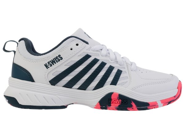 K-SWISS - Court Express 2 Schnürer Tennisschuh Allcourt Kinder weiß/petrol