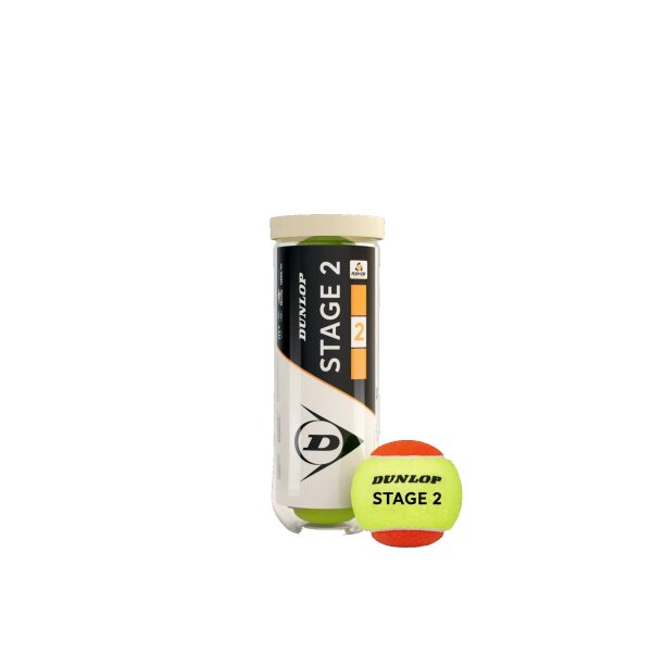 Dunlop - Stage 2 orange 3er Dose Tennisbälle