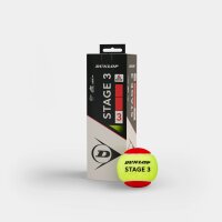 Dunlop - Stage 3 rot 3er Box Tennisbälle