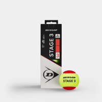 Dunlop - Stage 3 rot 3er Box Tennisbälle