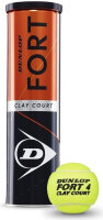 Dunlop - Fort Clay Court Tennisbälle 4er Dose