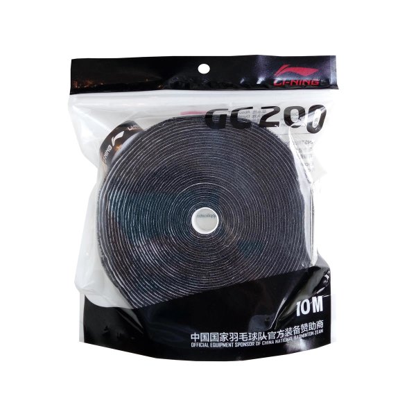 LI NING - Frottee Griffbandrolle 10m div. Farben dünn schwarz