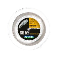 YONEX - BG 65 Ti Badmintonsaite 200m Rolle weiss