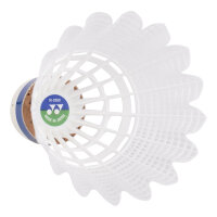 YONEX - Kunststoffball  Mavis 2000 Rolle (6 Stück) weiss